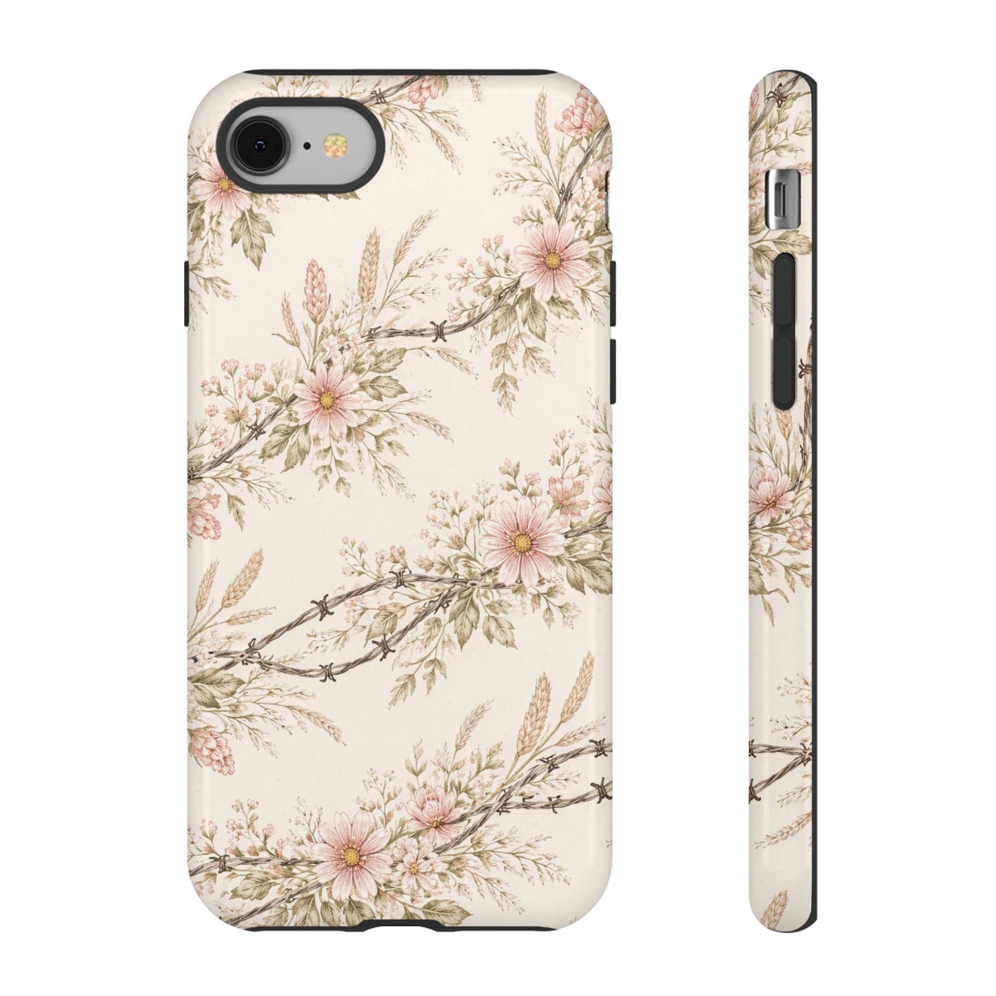 Floral Barbed Wire Tough Case