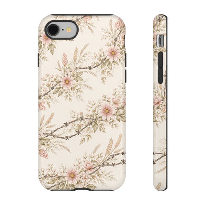 Floral Barbed Wire Tough Case