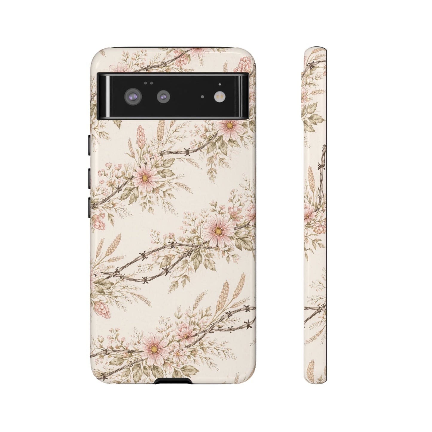 Floral Barbed Wire Tough Case