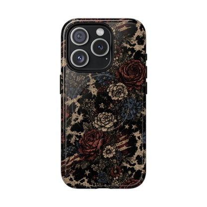 USA Cowhide Bloom Magnetic Case