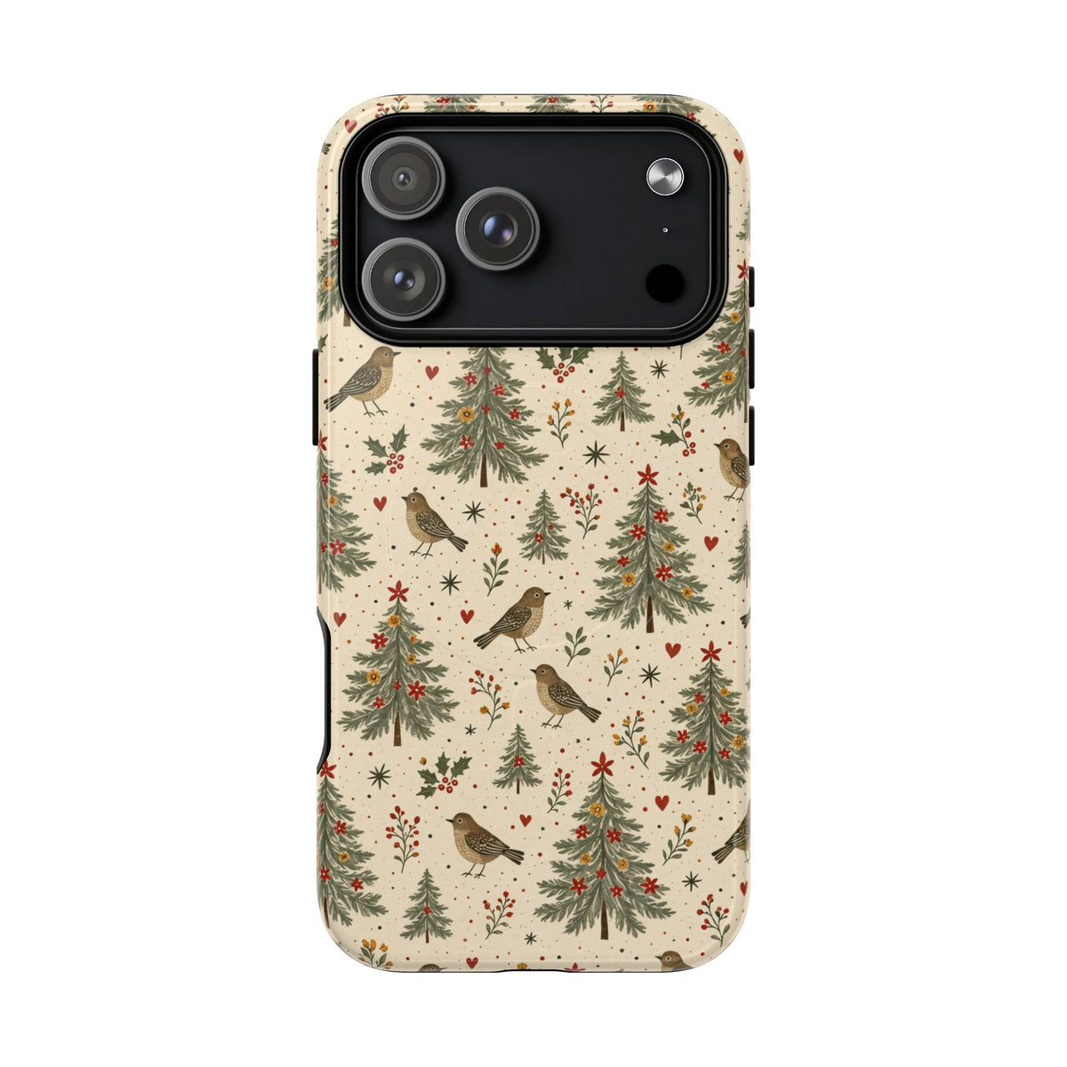 Folk Christmas Birds Magnetic Case