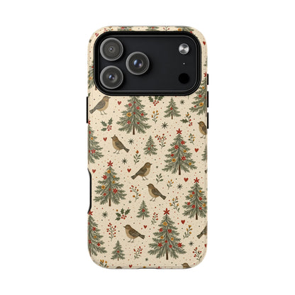 Folk Christmas Birds Magnetic Case