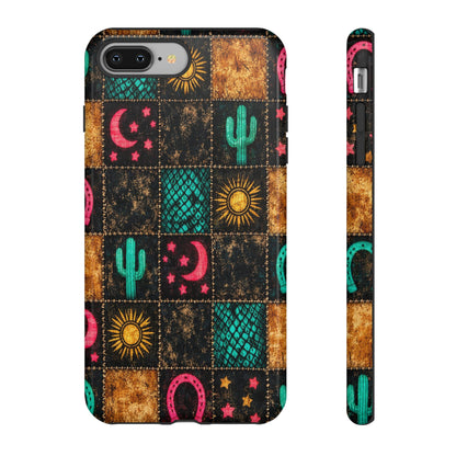 Neon Cactus Patchwork Tough Case