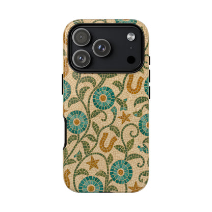 Turquoise Horseshoe Mosaic Tough Case