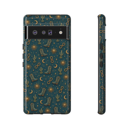 Teal Western Charms Tough Case