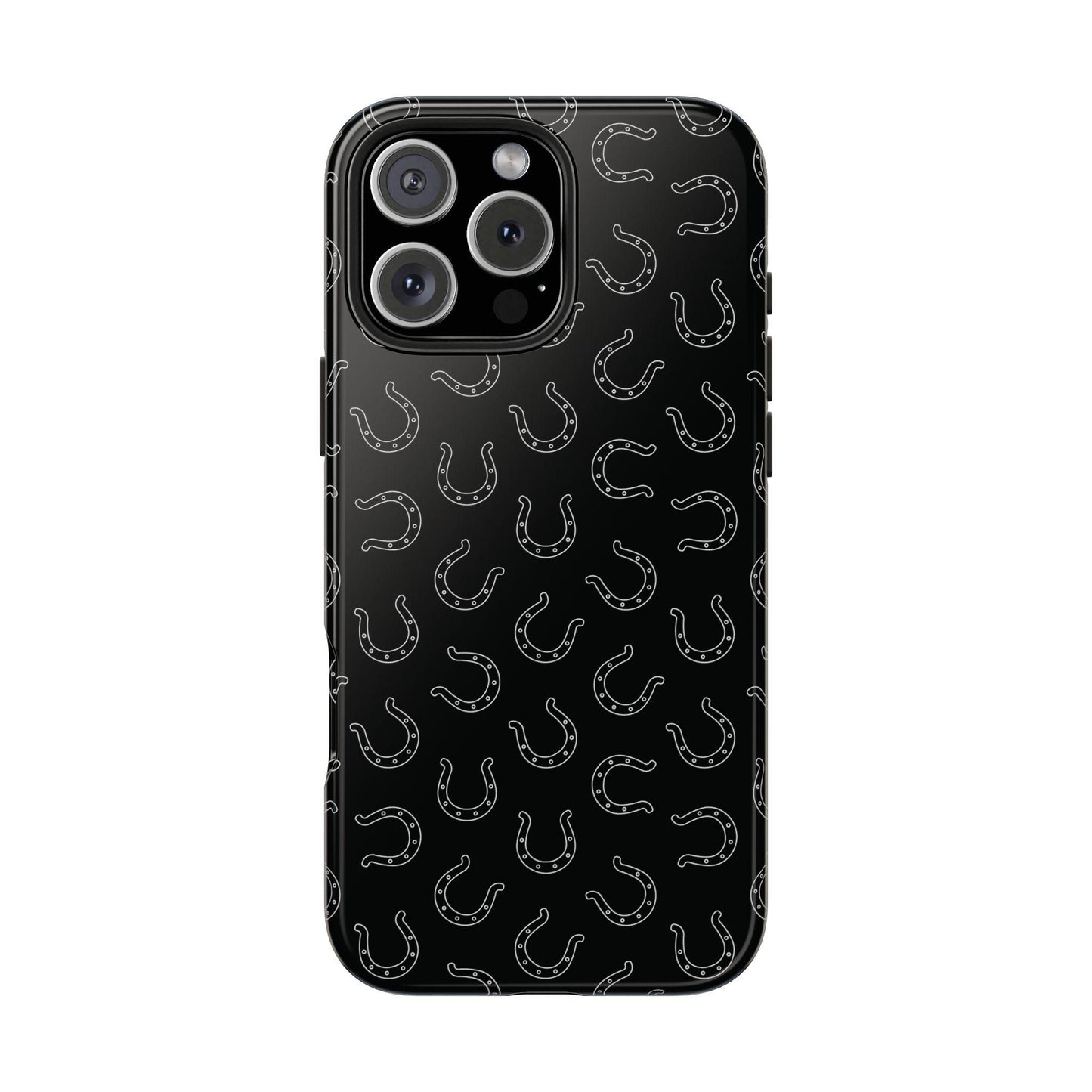 Black Horseshoe Phone Case