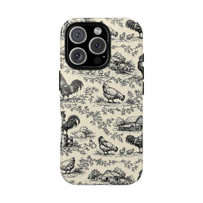 Toile Chickens Tough Case