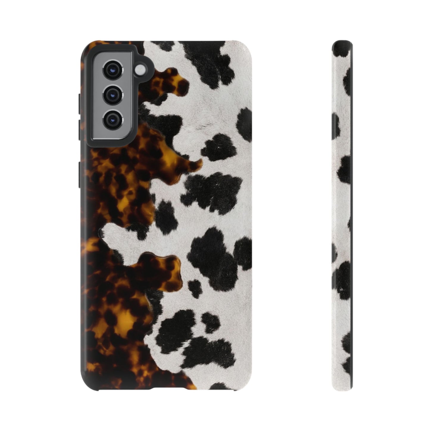 Tortoiseshell + Cowhide Tough Case