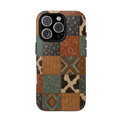 Turquoise Patchwork Tough Case