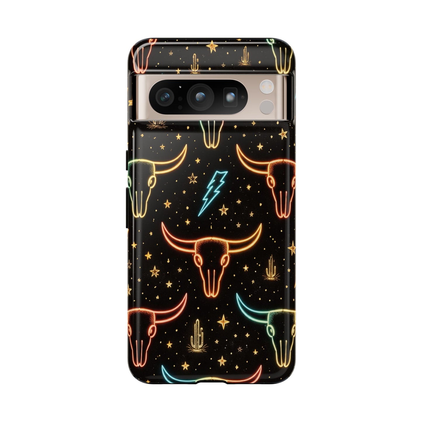 Neon Longhorns Tough Case