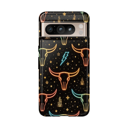 Neon Longhorns Tough Case