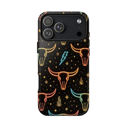 Neon Longhorns Tough Case