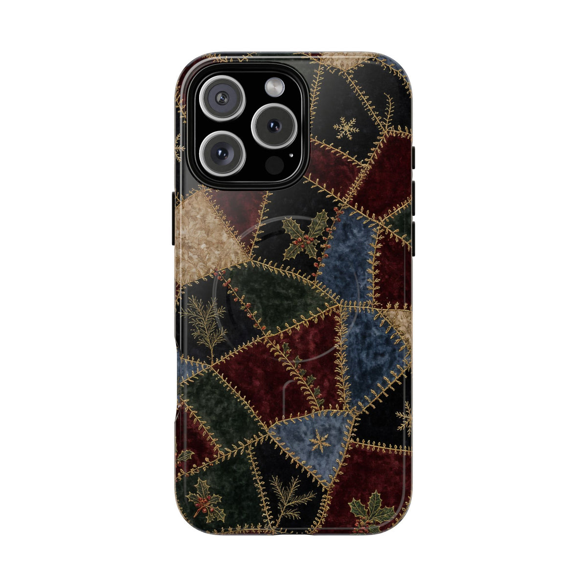 Winter Crazy Quilt Magnetic Case