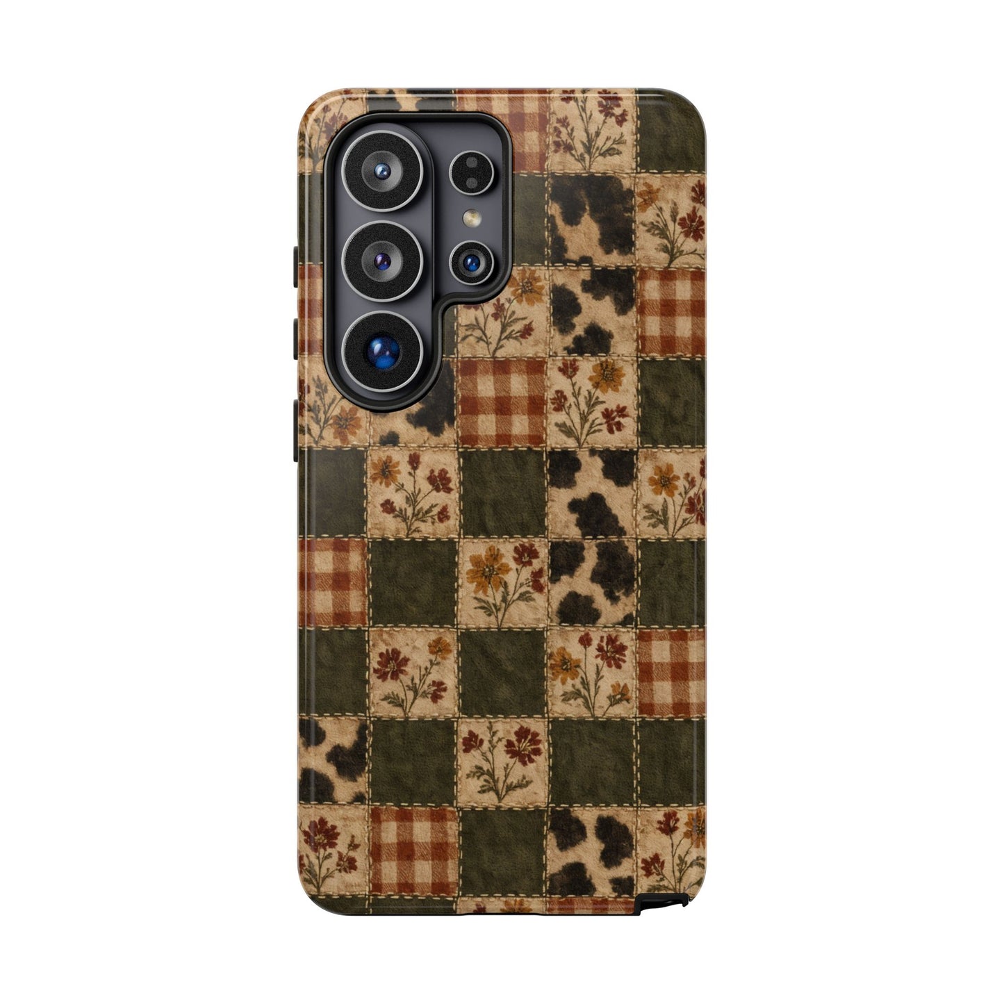 Autumn Plaid Patchwork Tough Case