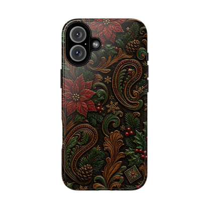 Carved Christmas Paisley Tough Case