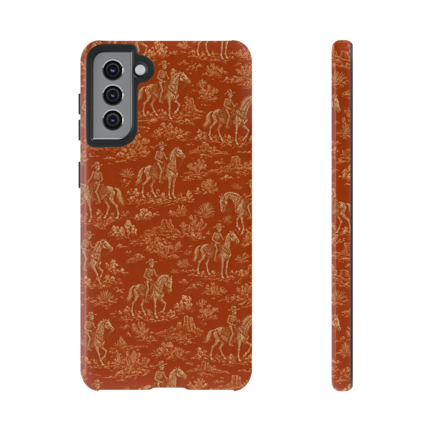 Cowboy Skeleton Toile Tough Case