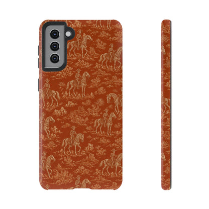 Cowboy Skeleton Toile Tough Case