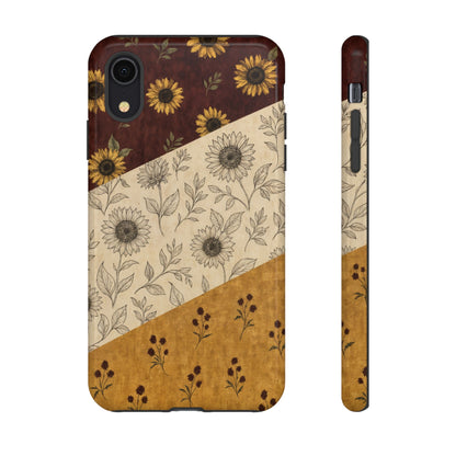 Sunflower Burgundy Swaths Tough Case