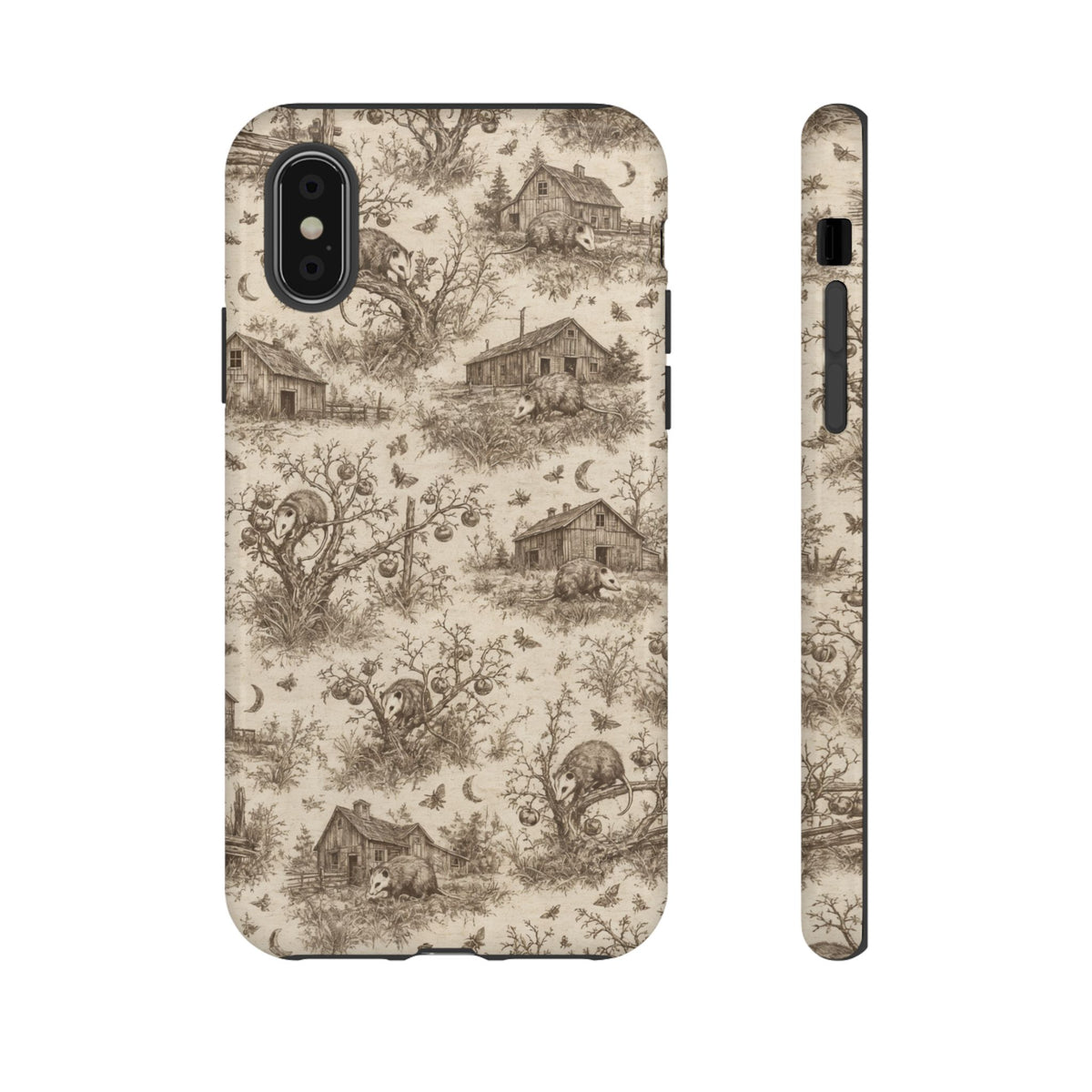 Opossum Toile Tough Case
