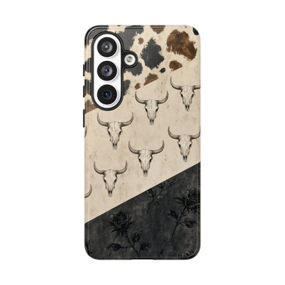 Bull Skull Rose Tough Case