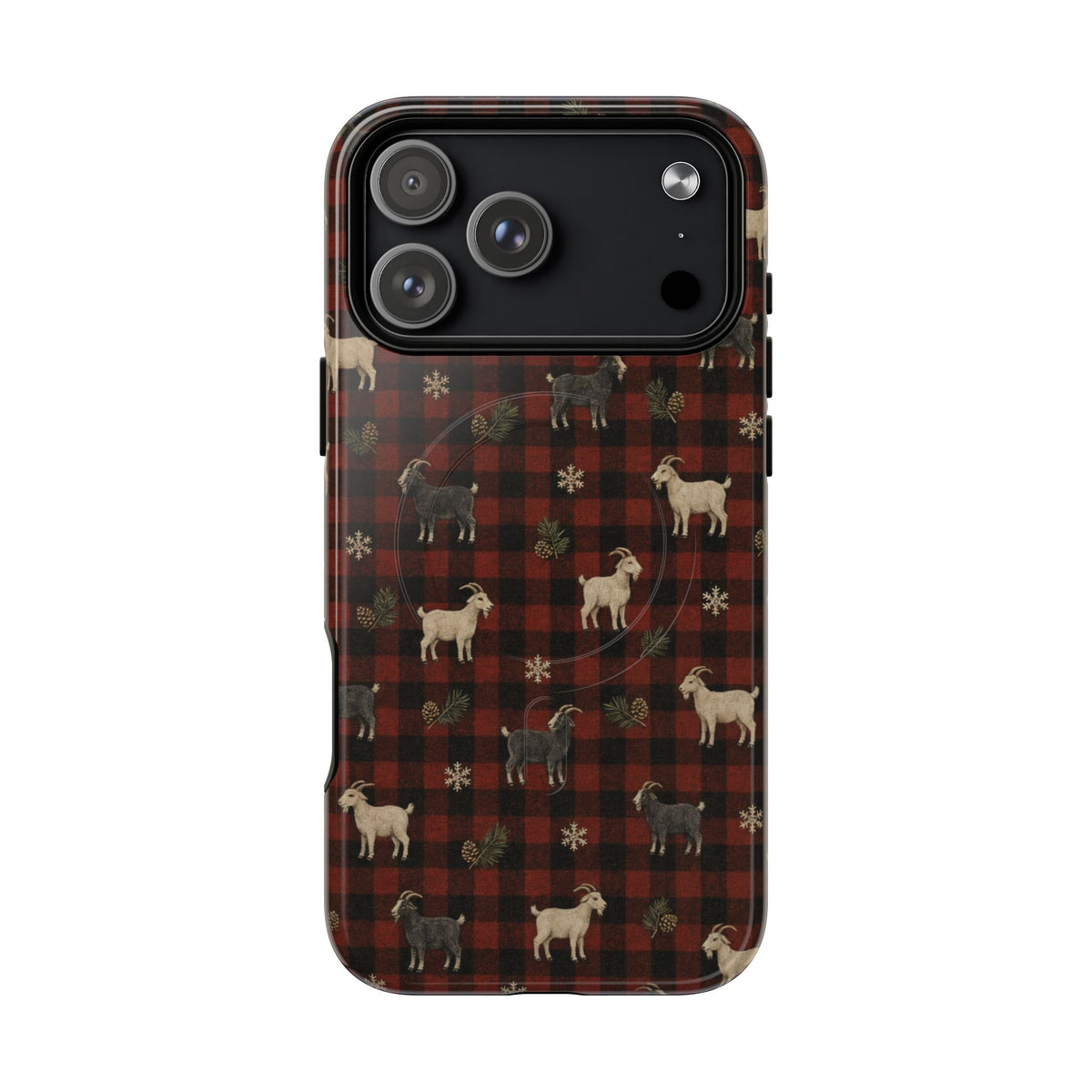 Buffalo Check Goats Magnetic Case