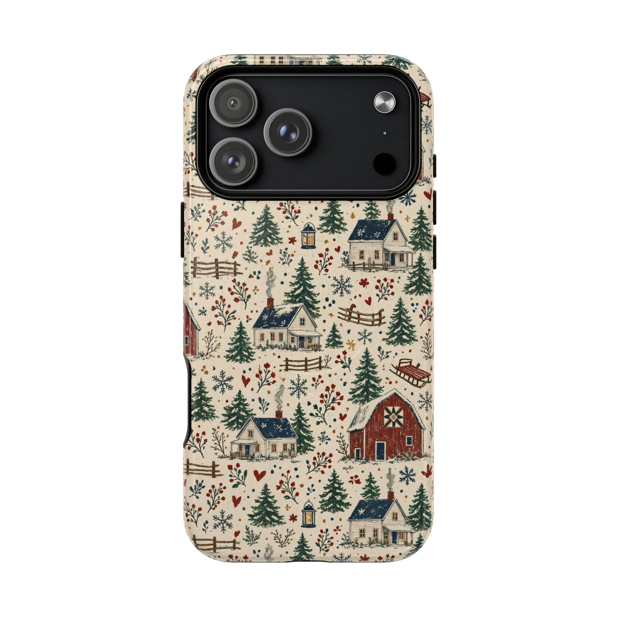 Snowy Farmstead Magnetic Case