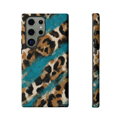 Turquoise Leopard Tough Case