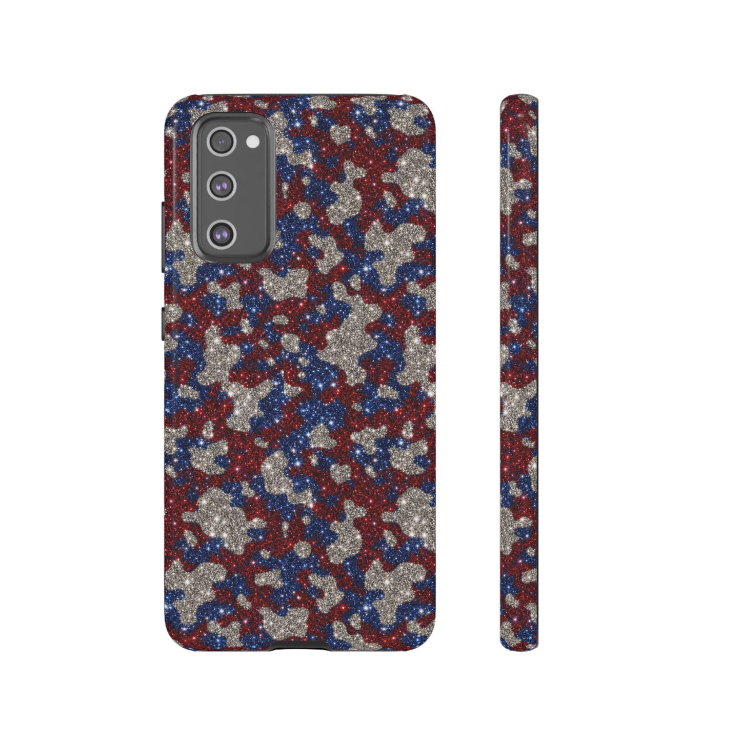 USA Cowhide Glitter Tough Case