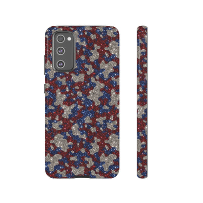 USA Cowhide Glitter Tough Case