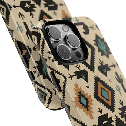 Ivory Western Aztec Tough Phone Case