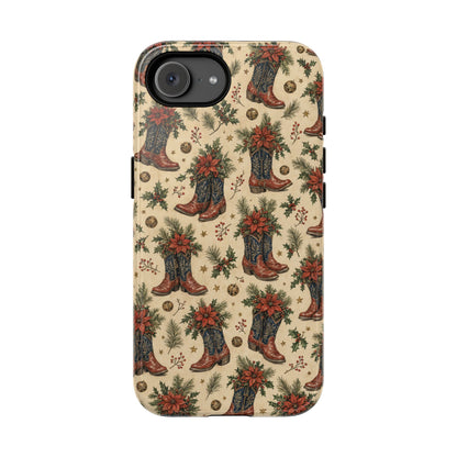 Poinsettia Boots Tough Case