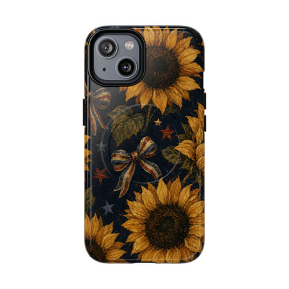 USA Sunflower Magnetic Case
