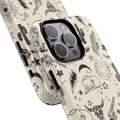 Western Doodles Magnetic Case