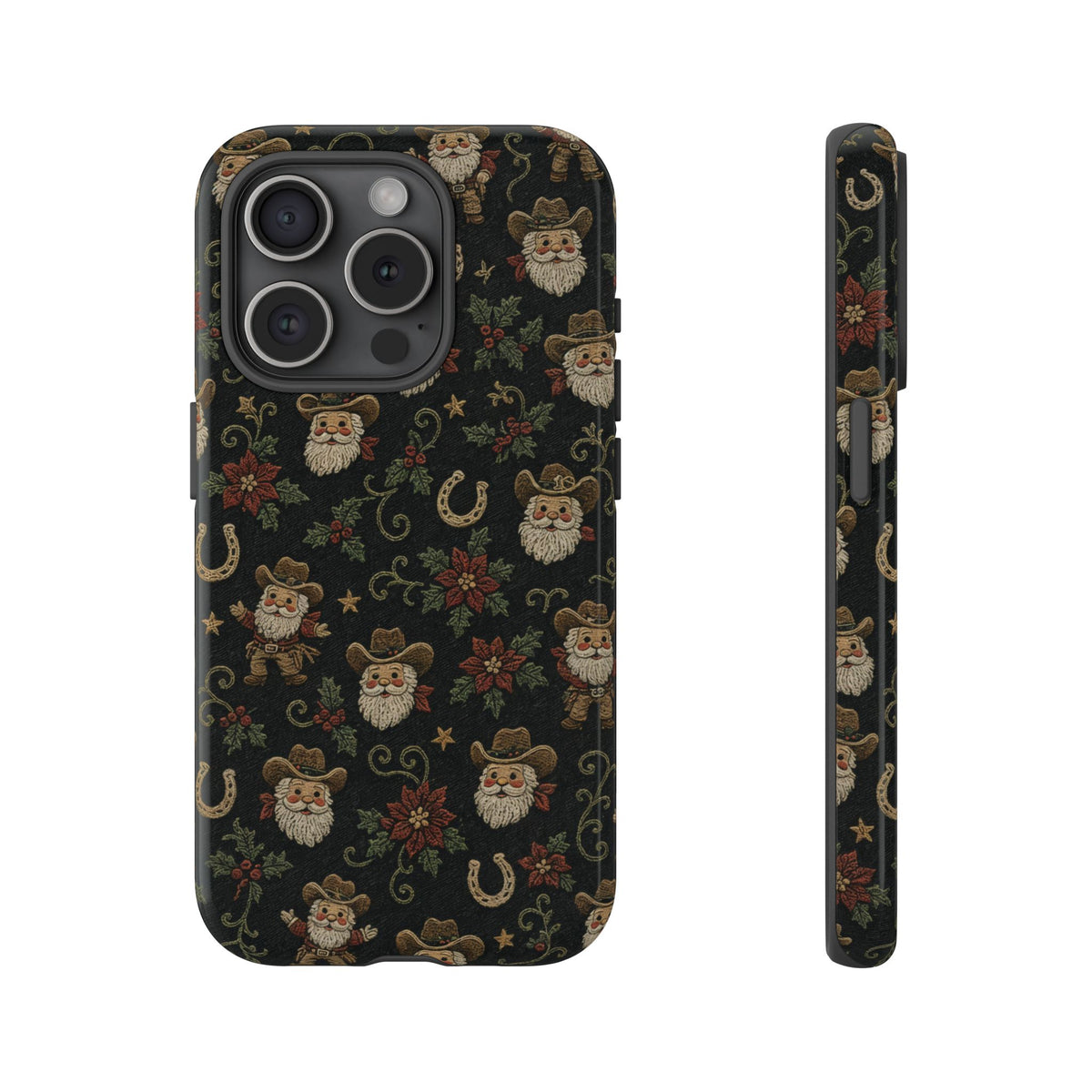 Stitched Cowboy Santa Tough Case