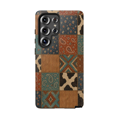 Turquoise Patchwork Tough Case