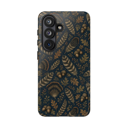 Navy Feathers Tough Case