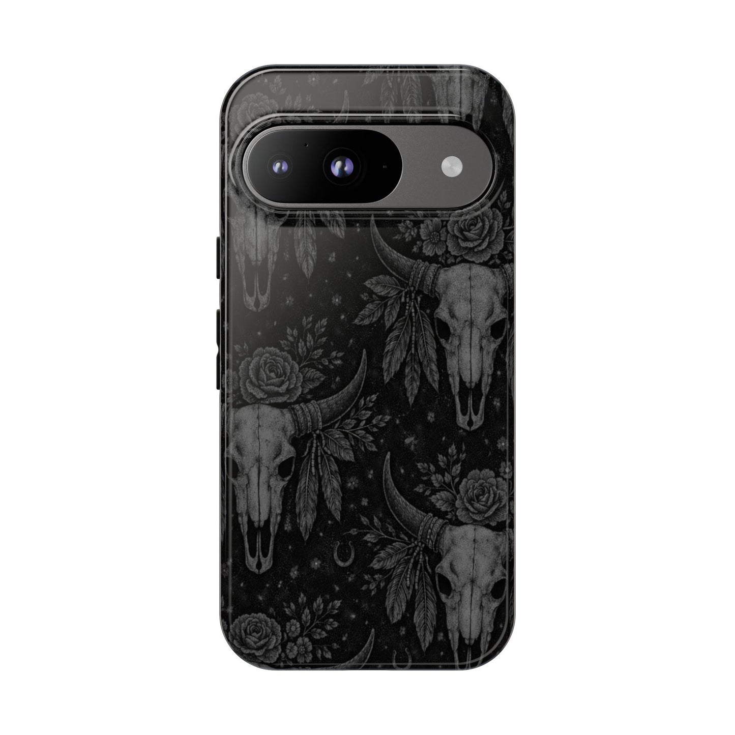 Western Noir Bull Skulls Tough Case
