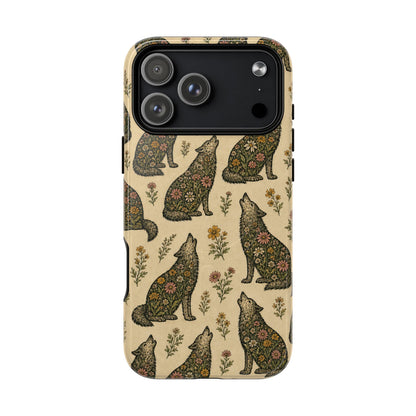 Floral Wolf Magnetic Case