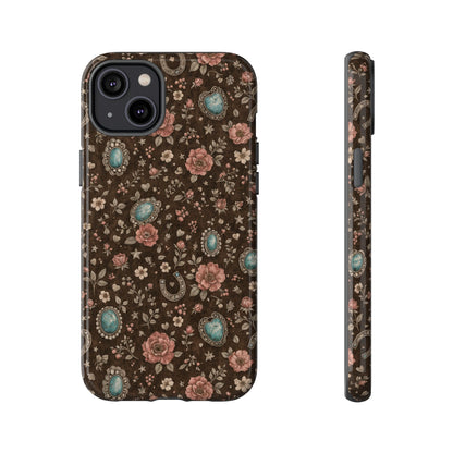 Turquoise Roses Tough Case