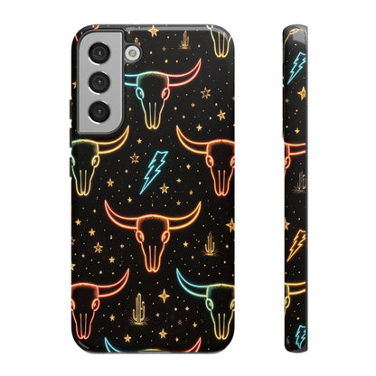 Neon Longhorns Tough Case