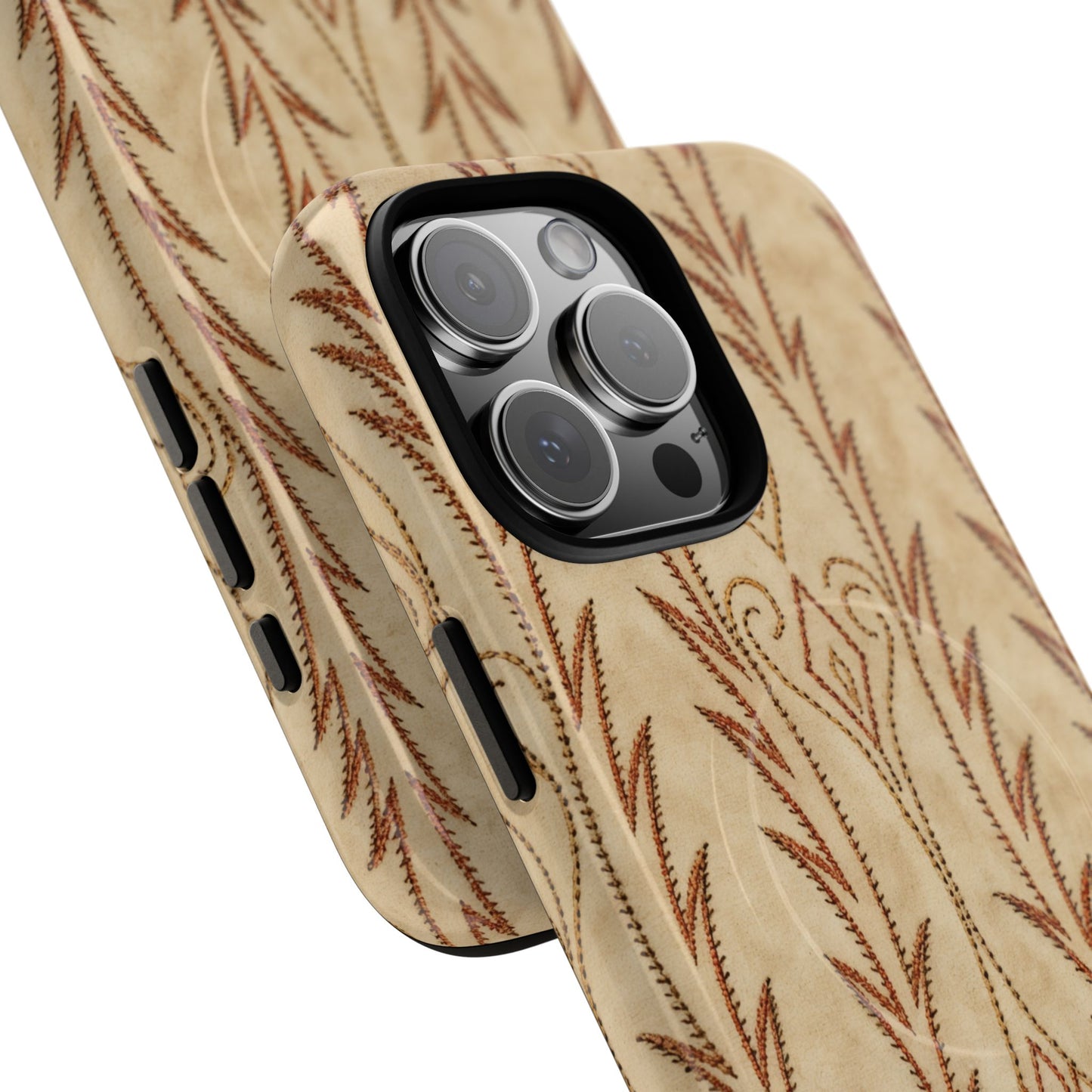 Boot Stitch Cream Magnetic Case