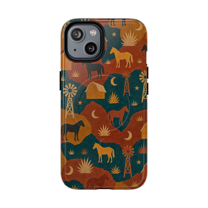 Ranch Horses Magnetic Case