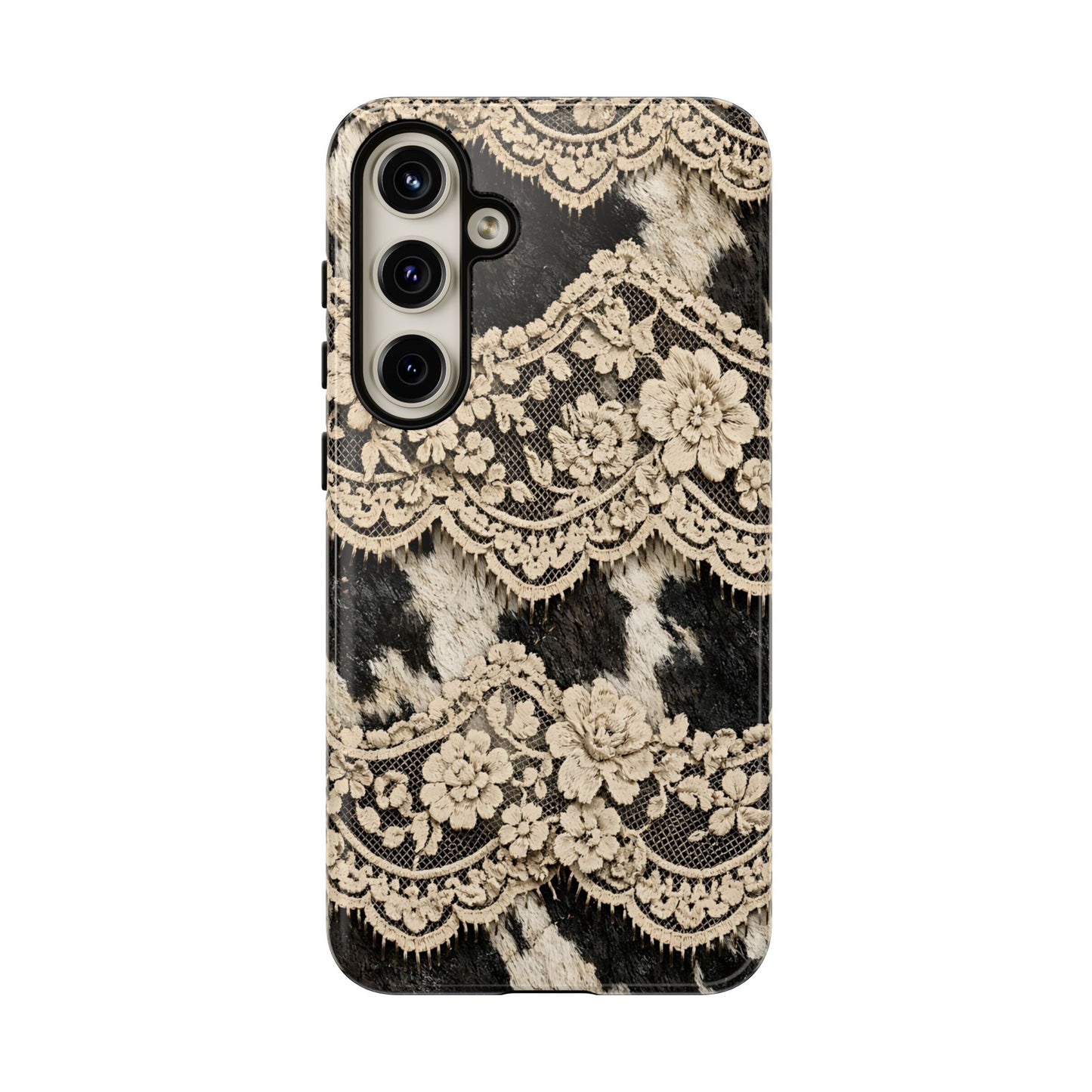 Cowhide Lace Tough Case
