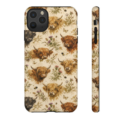 Cottage Core Highland Cows Tough Case