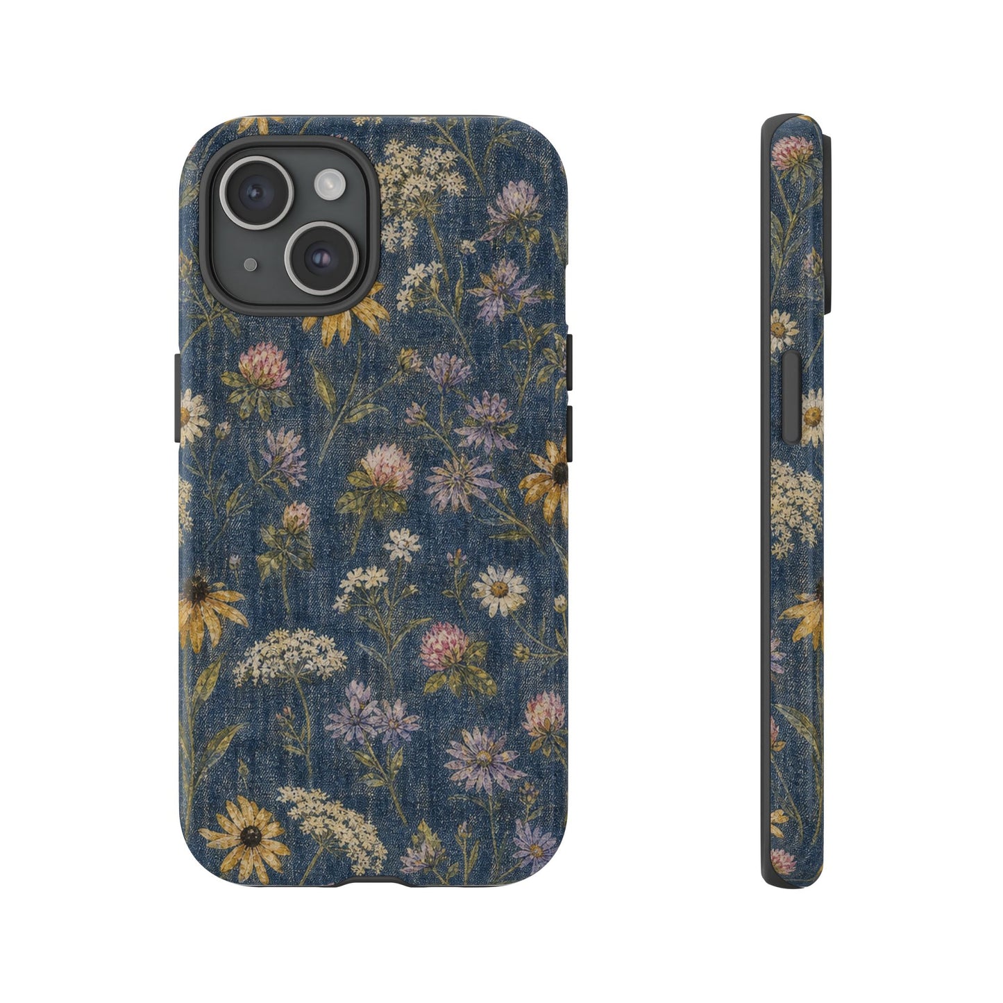 Denim Florals Tough Case
