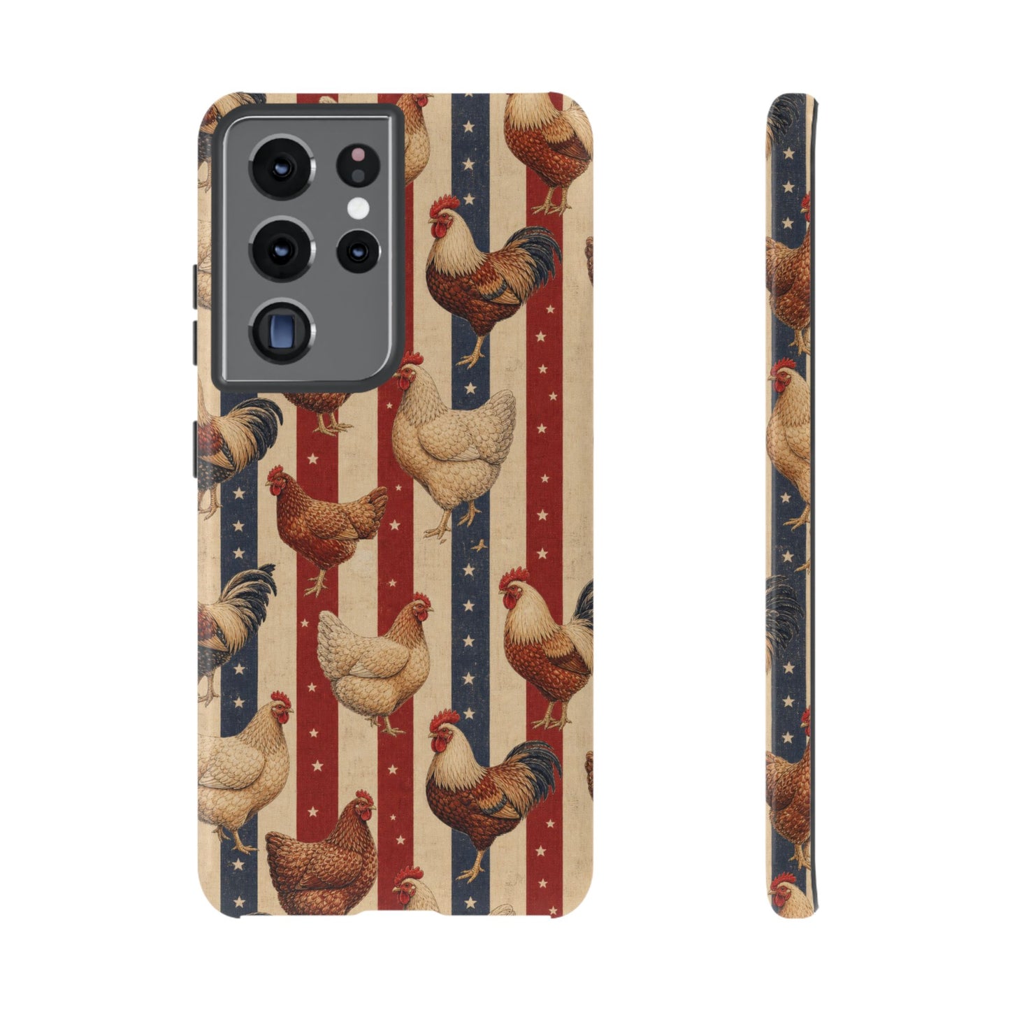 Chickens and Stripes Tough Case