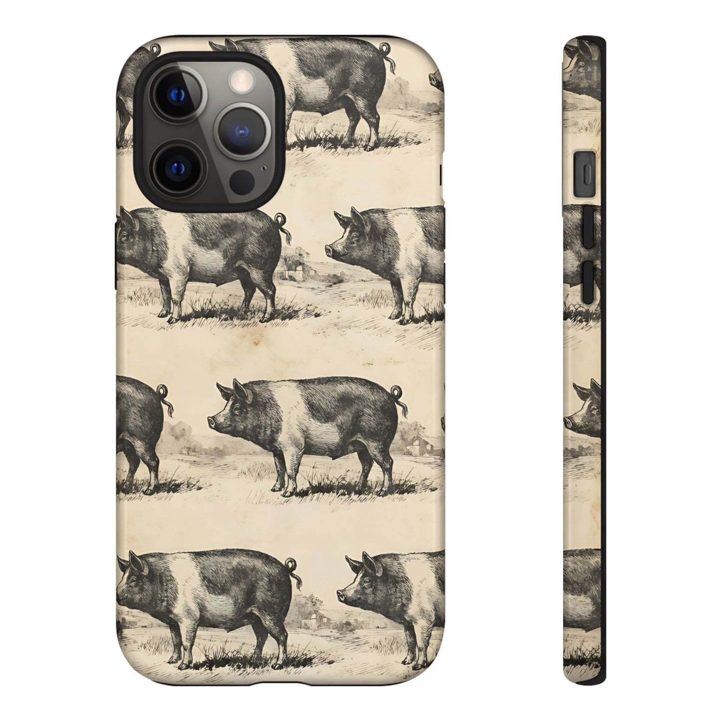 Vintage Pigs Tough Case