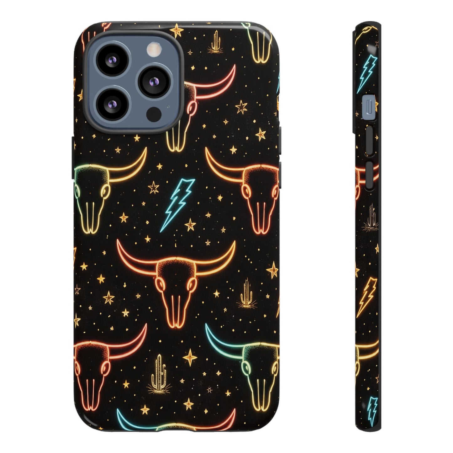 Neon Longhorns Tough Case
