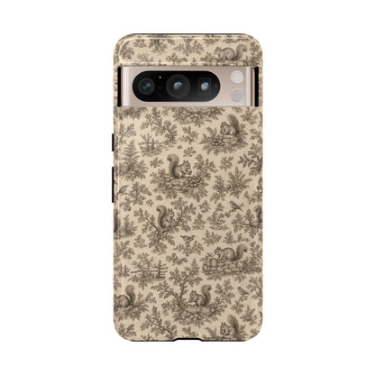 Squirrel Toile Tough Case