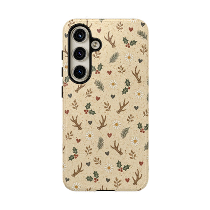 Antler Daisies Christmas Tough Case